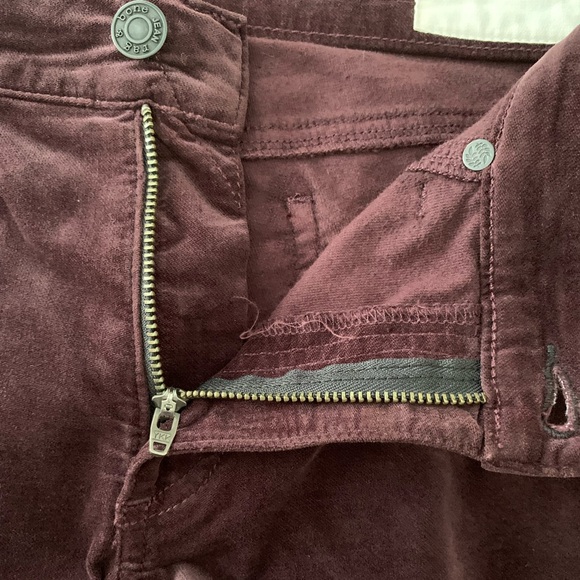Rag&Bone burgundy velvet skinny pants. Size 30 - Picture 16 of 16